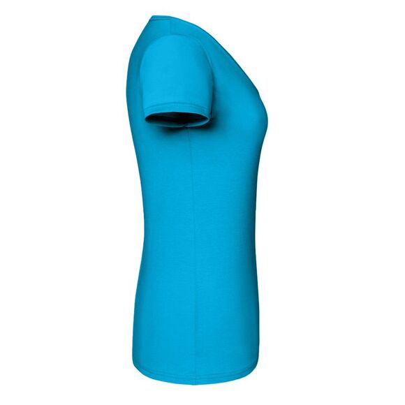 Fruit of the Loom Womens/Ladies Iconic 150 T-Shirt / Azure Blue - Picture 3 of 3